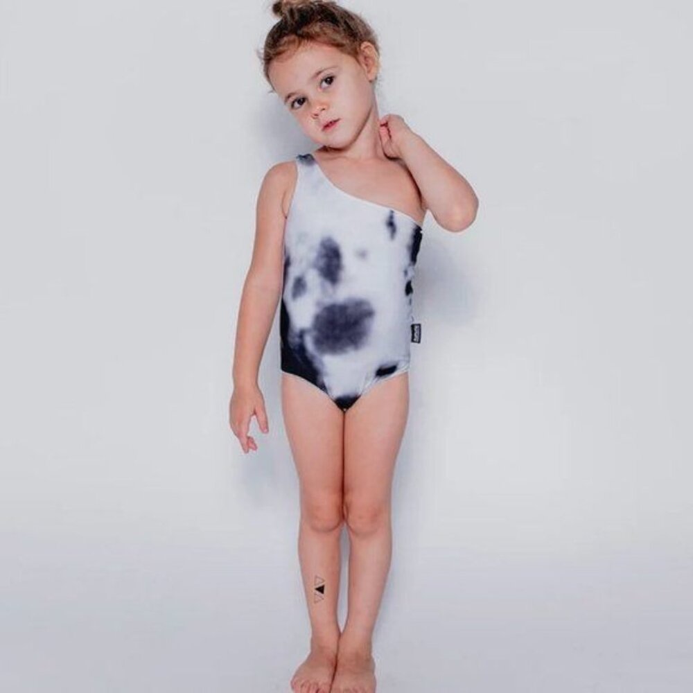 nununu One Strap Tie Dye Swimsuit